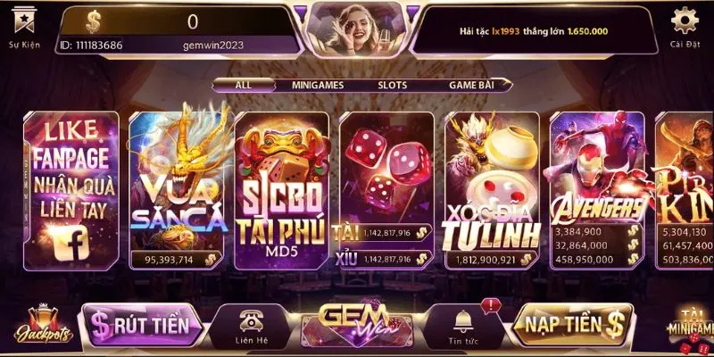 Đặt cược live tại Gemwin chơi game trực tuyến phổ biến và hấp dẫn nhất hiện nay.