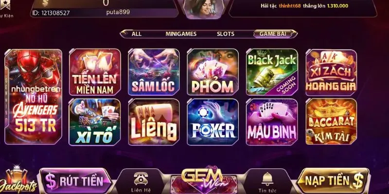 Gemwin là một trong những trang web cá cược trực tuyến phổ biến tại Việt Nam.