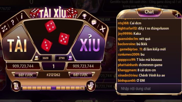 Game Tài xỉu tại Gemwin đang trở thành một trong những trò chơi được ưa chuộng nhất